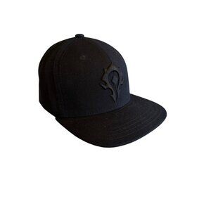 Blizzard Entertainment Black Snapback Hat With Horde Logo World of Warcraft